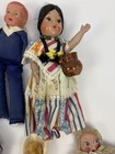 Lot Of 16 Vintage Dolls 4 -14  Bisque Hard Plastic Various Brands And Condition