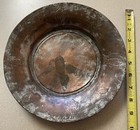 Antique Persian Copper Bowl Hand Engraved Arabic Script