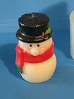 Vintage Snowman Christmas Candle   Shelf Sitter Lot Decor