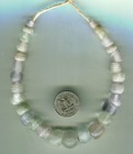 African Trade Beads Vintage Antique Glass Beads Clear Dutch European Dogon Beads