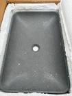 Vigo Vg04056 Concreto Stone 22-1 4  Rectangular Concrete Vessel - Grey