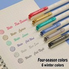 Hysmmxher Brush Tip Drawing Pens  Artist Colored Flexible Winter Colors