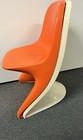 Casalino I Vintage 1970s Orange And White Plastic Chairs Set