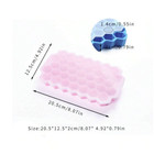 Silicone Honeycomb Ice Tray  37-cell Stackable Mold With Cover  Easy Release New