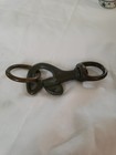 Vintage Solid Brass Heavy Duty Trigger Snap Swivel Hook Equestrian Marine Clip