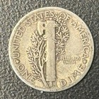 1940 Mercury Dime 10c 90  Silver Raw Winged Liberty Head    free Shipping   