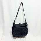 Ll Bean Black Travel Messenger Bag Case Laptop Shoulder 12x15x6 Pockets Unisex
