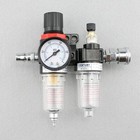 1 4  Air Pressure Compressor Filter Gauge Trap Oil Water Regulator Tools Kit New
