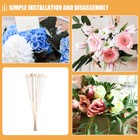  40pcs Round Floral Picks Stick Clip Floral Card Holder Picks Wedding Photo
