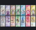 Set 7pc Venezuela 500 1000 2000 5000-100 000 Bolivares P-94-100 Unc New Banknote