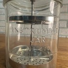 Antique Glass Bp Instrument Jar   500 Medical Apothecary Sanitation Lid