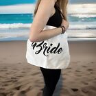 Tote Bag For Bride On Bridal Shower Bachelorette Party Wedding Canvas