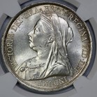 1893 Lvi Great Britain Silver Crown Ngc Ms 63