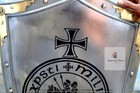 28  Medieval Shield Steel Warrior Knight Battle Armor Templar Shield Hts04