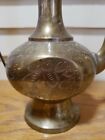 Antique Tea Pot Brass Copper Islamic Hand Made  Engraved Pitcher