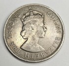 1954 British Honduras 50 Cents - Copper Nickel Coin - 75k Mintage - Elizabeth Ii