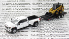 Greenlight 2022 Gmc Sierra 3500 Dually   Cat 272d2 Skid Steer W trailer Set W