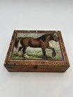 Vintage Wooden Children   s Toy Horse Puzzle Storage Box Only