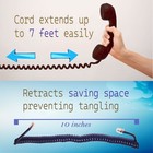 50 Pack Telephone Handset Cord  7 Foot  Free Shipping Tuff Jacks