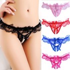    usa    Sexy Women Lace Thong G-string Panties Lingerie Underwear Crotchles T-back