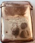 Only A Face Mom Could Love  Used Sterling Used English Vesta Case Match Safe
