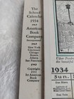 Vintage 1934 School Calendar - American Book Company - Story Of King Arthur