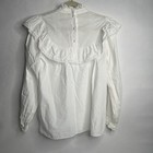 Vtg Victorian White Cotton Blouse Wales Cobannau 1970s 1980s