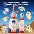Pinshile Diy Space Magic Balloon Craft Kit  Sticker Decorated Balloons Toy Fo   