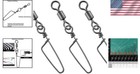 Quick Change 30 Pack Barrel Snap Fishing Swivels - Stainless Steel Durability