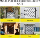 Trailblaze Heavy-duty Steel Folding Security Gate     Lockable Scissor Barrier