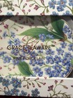 Grace Teaware Blue Floral  Lilly Of The Valley Espresso   8 Pc Fine Porcelain