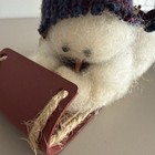 Wooly Primitive Snowman 1998    look Out Below    W Tag Christmas Winter Collectible