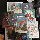 Lot Of 20 1980 s 90 s Early 2000 s Ussr Soviet Russian Postcard Christmas Unused