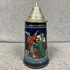 Vintage German Beer Stein mug Made In Germany Cobalt Blue Dbgm 55603