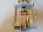 Vintage Mcm Porcelain Horse W  Open Front Buggy Ash Tray