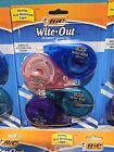 Bic White-out Brand Ez Correct Correction Tape 4-count Pack Of White