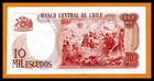 Chile 10000 Escudos Unc Note Nd 1974 P-148