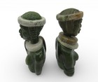 Small Stone Bust Set Colourful Hand Carved In South Africa