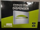 Alpine Stainless Steel Brushed Silver Toilet Seat Cover Dispenser Bathroom 16x12