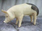 Vtg Breyer Jasper Pig Market Hog   355 Gray   White Berkshire Farm Animal Usa