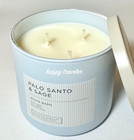 Bath   Body Works Palo Santo   Sage 3-wick Candle 14 5 Oz New - Free Shipping 