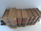 Lot Of 7 Antique Leather Bound Law Books Trade Marks  Patents   Copyright Rare