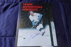 Gordie Howe Autographed Ad Program Detroit Red Wings Hockey Hofer Psa Coa