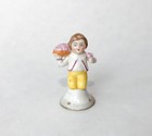 Mini Boy Pin Cushion Half Doll Gentleman Figurine Porcelain Vtg Antique German
