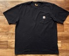 Lot Of 2 Carhartt Pocket T-shirts Mens L Original Fit Gray And Black