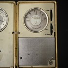 Toshiba 6tc-485a Portable Lighted Clock Radio Combination  Blue For Parts repair