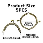 5pcs Metal Purse Frame kiss Clasp Lock  Bag Clasp For Diy Purse Making  Coin