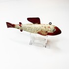 Vintage Ice Spear Fishing Decoy Hand Carved And Painted
