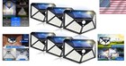 100led Solar Motion Sensor Lights 6 Pack - 3 Modes   Waterproof For Outdoors
