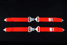 Rjs Racing Sfi 16 1 Latch   Link 3  Lap Belts Red Pair 50502-4 15001904